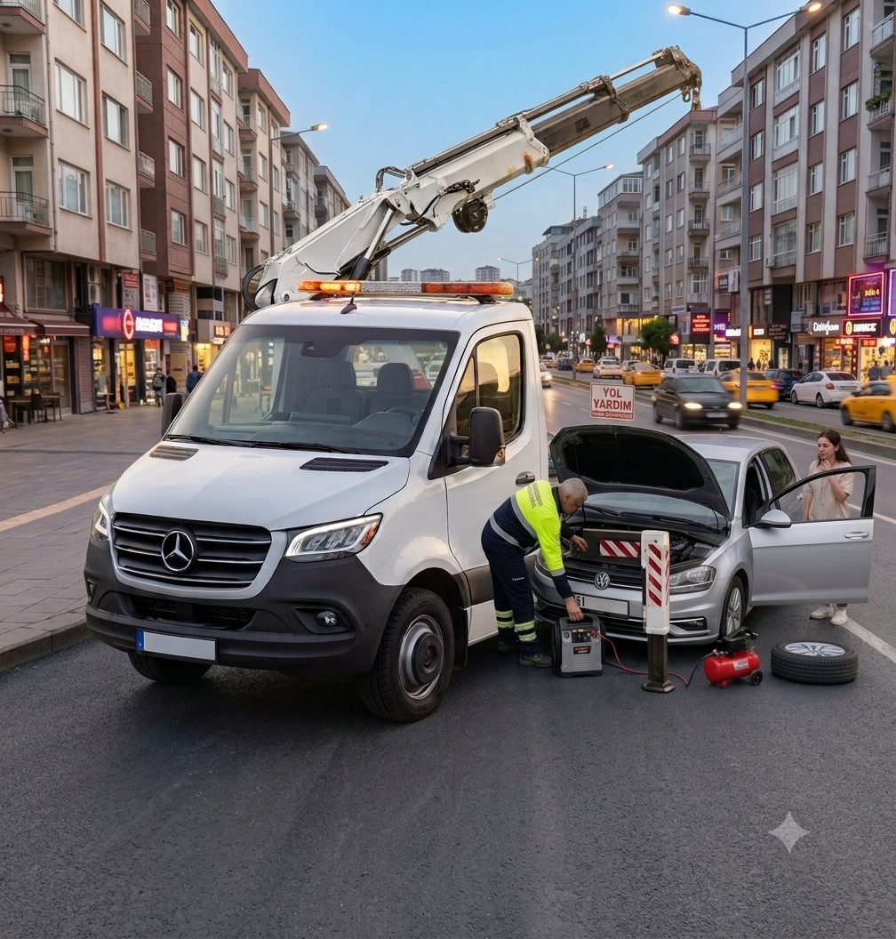 Akçaabat ve Trabzon genelinde arızalanan veya yolda kalan araçlar için 7/24 profesyonel oto yol yardım, akü takviyesi ve mobil tamir desteği.